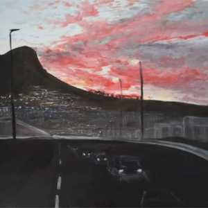 Lions Head in Vermillion (Print)